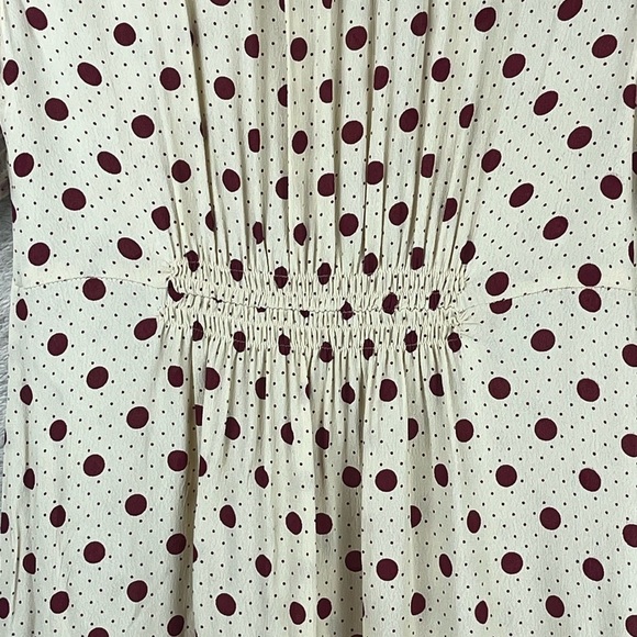 NOA NOA Baby Doll Dress Medium Whimsy Faux Wrap Rockabilly - Picture 10 of 16